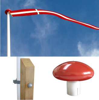 Flagstang med egestøtte