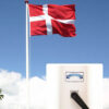 Flagstang med vippebeslag samt indvendig lineføring