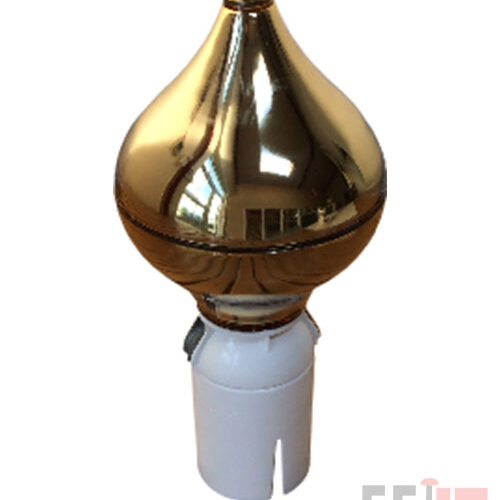 Løgformet Guld Knop – drejbar