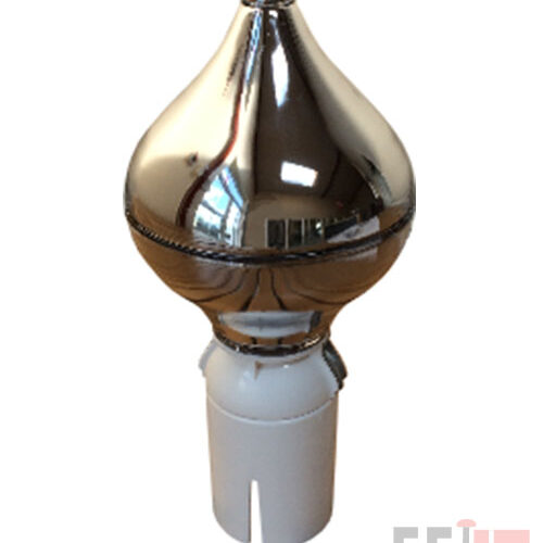 Løgformet Sølv Knop – drejbar